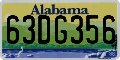 AL license plate 63DG356