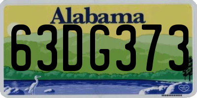 AL license plate 63DG373