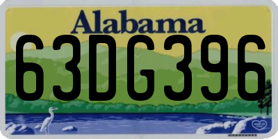 AL license plate 63DG396