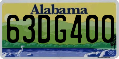 AL license plate 63DG400