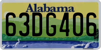 AL license plate 63DG406