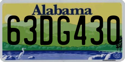 AL license plate 63DG430