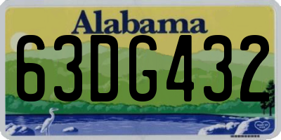 AL license plate 63DG432