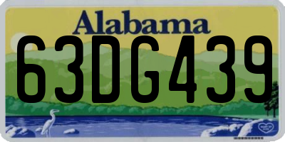 AL license plate 63DG439