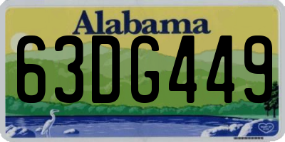 AL license plate 63DG449
