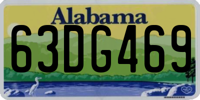 AL license plate 63DG469