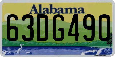 AL license plate 63DG490