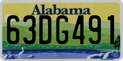 AL license plate 63DG491