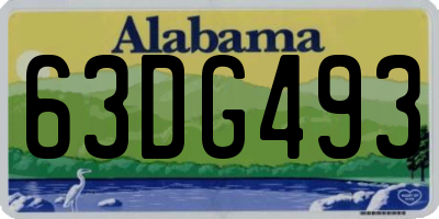 AL license plate 63DG493