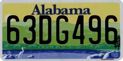 AL license plate 63DG496