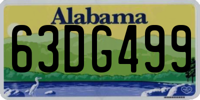 AL license plate 63DG499