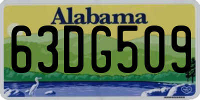 AL license plate 63DG509