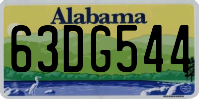 AL license plate 63DG544