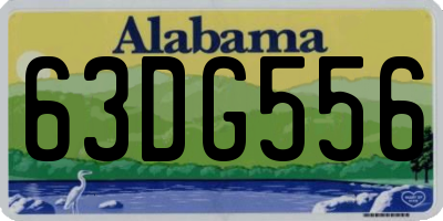 AL license plate 63DG556
