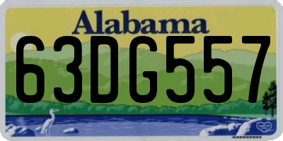 AL license plate 63DG557