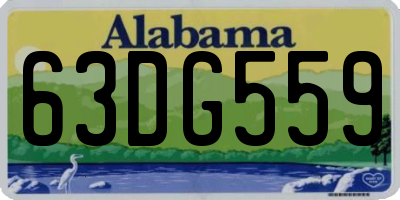 AL license plate 63DG559