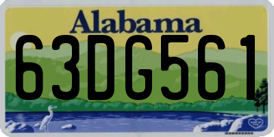 AL license plate 63DG561