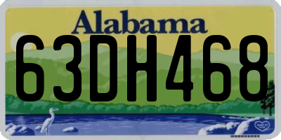 AL license plate 63DH468