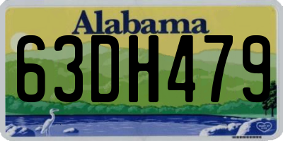 AL license plate 63DH479