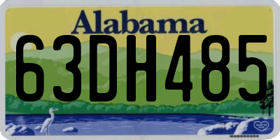 AL license plate 63DH485