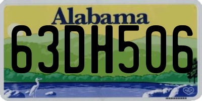 AL license plate 63DH506