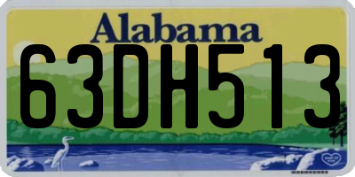 AL license plate 63DH513
