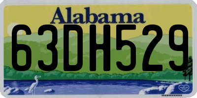 AL license plate 63DH529