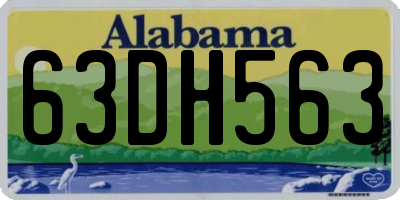 AL license plate 63DH563
