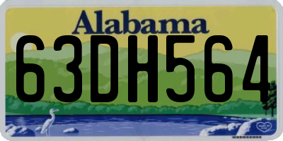 AL license plate 63DH564