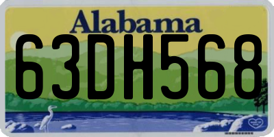 AL license plate 63DH568