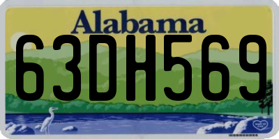 AL license plate 63DH569