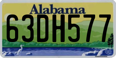 AL license plate 63DH577