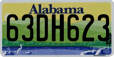 AL license plate 63DH623