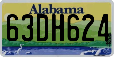 AL license plate 63DH624