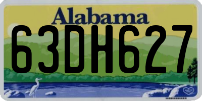 AL license plate 63DH627
