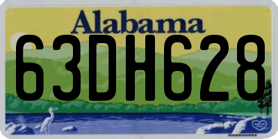 AL license plate 63DH628