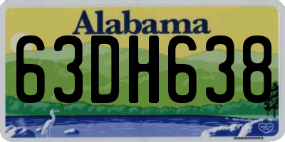 AL license plate 63DH638