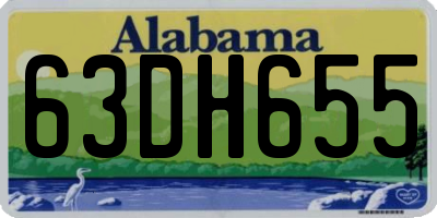 AL license plate 63DH655