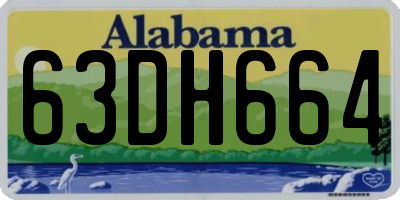 AL license plate 63DH664