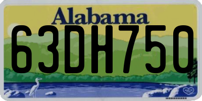 AL license plate 63DH750
