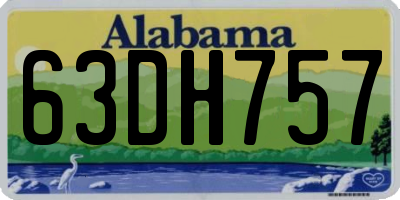 AL license plate 63DH757