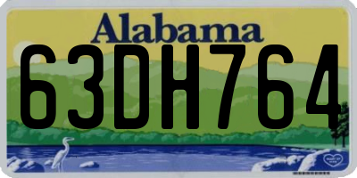 AL license plate 63DH764