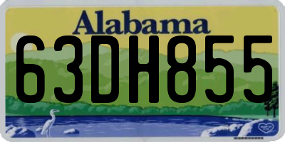 AL license plate 63DH855