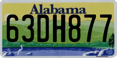 AL license plate 63DH877