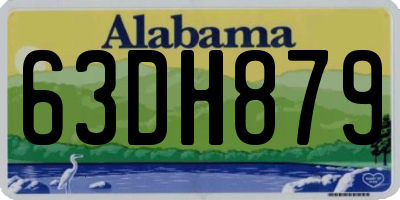 AL license plate 63DH879