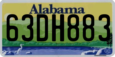 AL license plate 63DH883