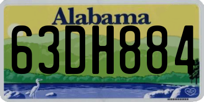 AL license plate 63DH884