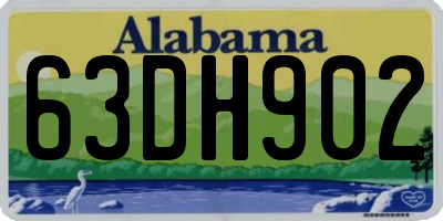 AL license plate 63DH902