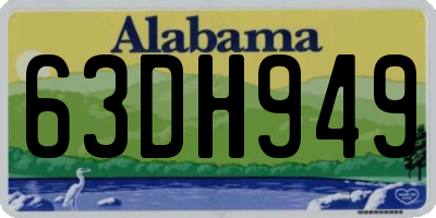 AL license plate 63DH949