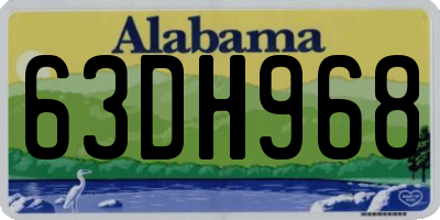 AL license plate 63DH968